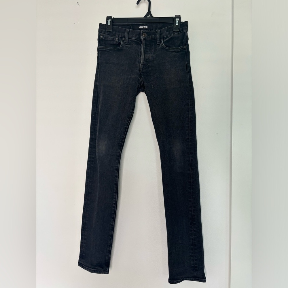 BALDWIN BLACK SLIM SKINNY JEANS SZ 29